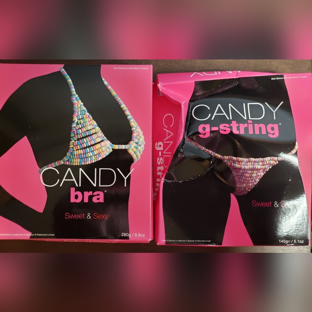 NIB Candy Bra and G String OS